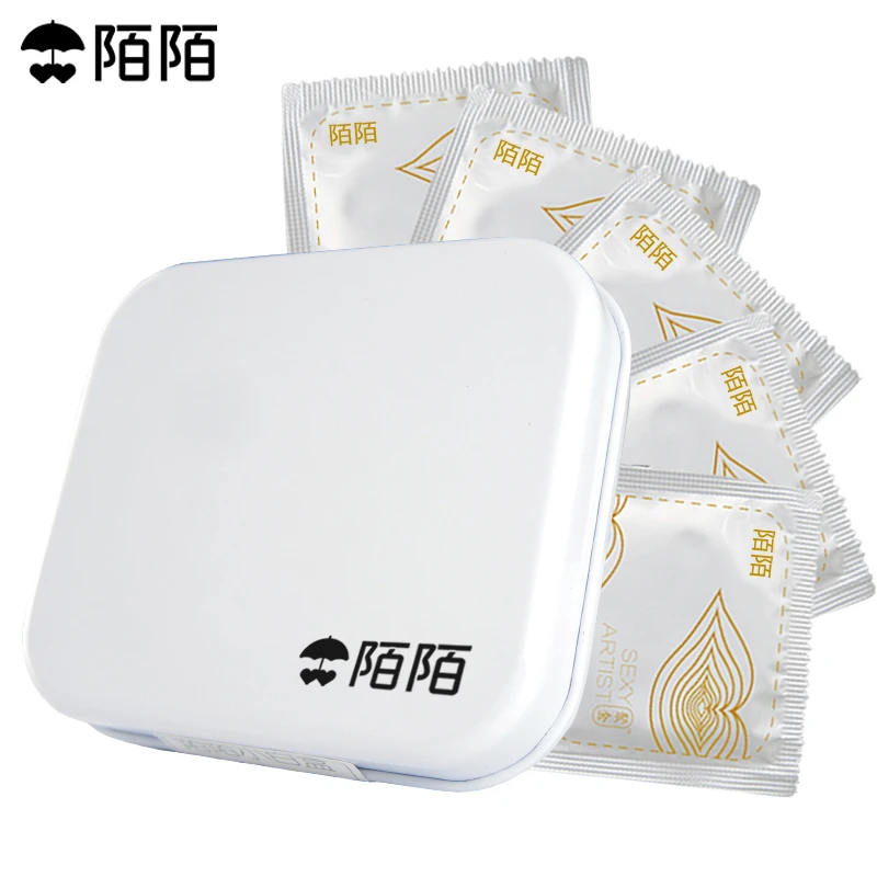 陌陌避孕套6只男用超薄安全套润滑中号天然橡胶胶乳男用避孕套超薄水润女性成人女生物品裸感果味透薄