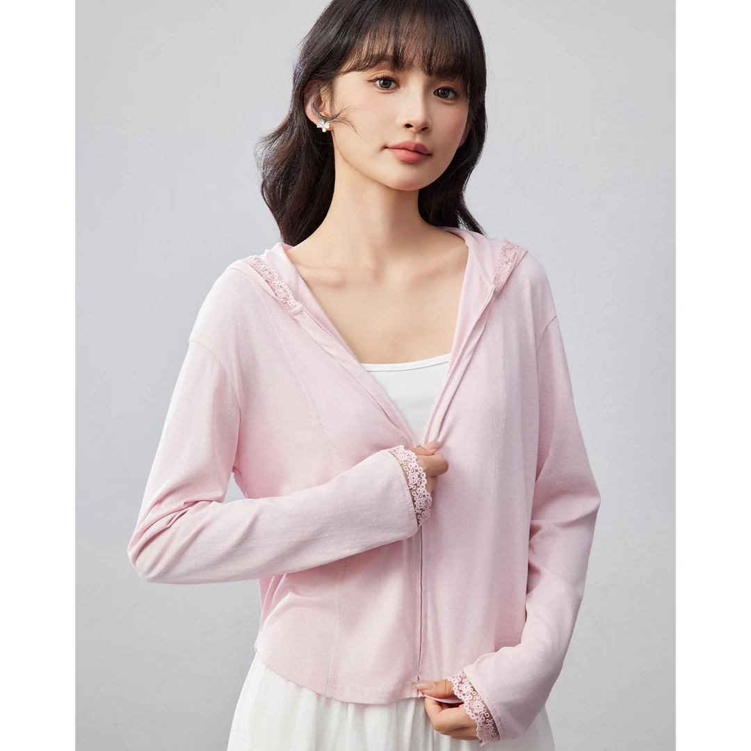 IEF/爱依服2025夏季新款蕾丝边设计感爆款防晒长袖外套【高能感】