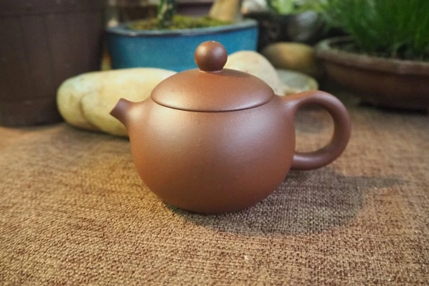 宜兴原矿底槽青 西施壶130毫升半手工制作