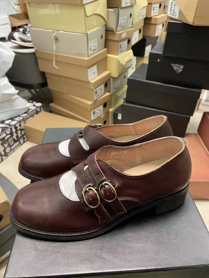 663-2 乐福鞋 咖啡色 38码 微瑕 【不退换】