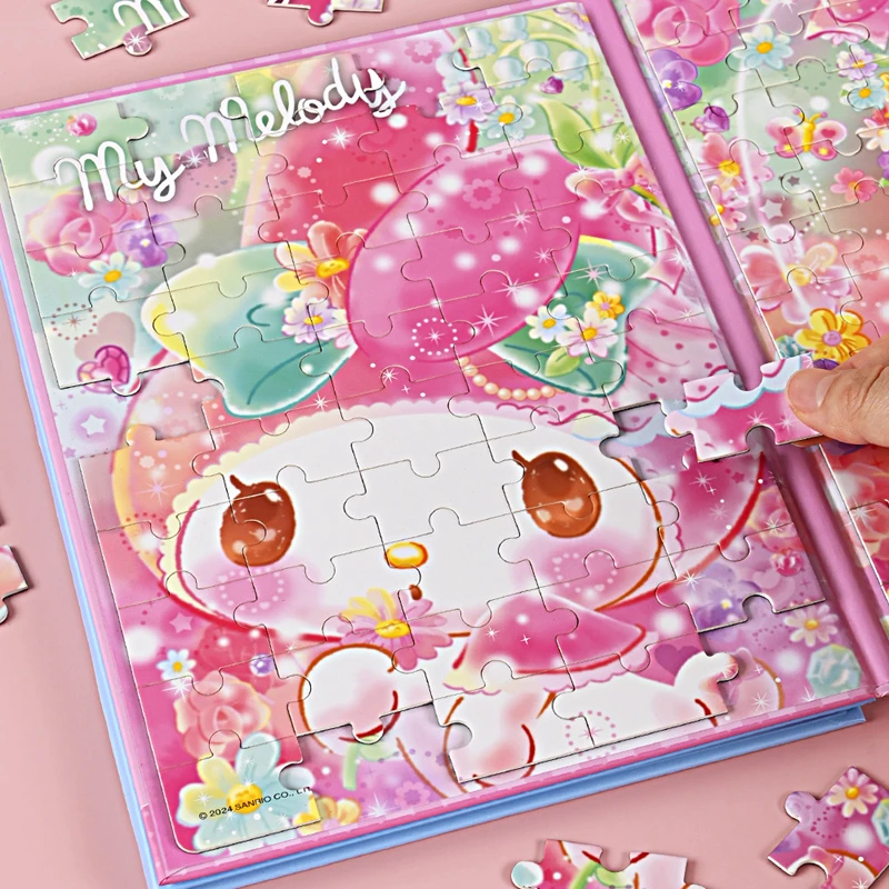 三丽鸥磁力拼图儿童益智玩具开发大脑月桂狗美乐蒂磁性平图安静书