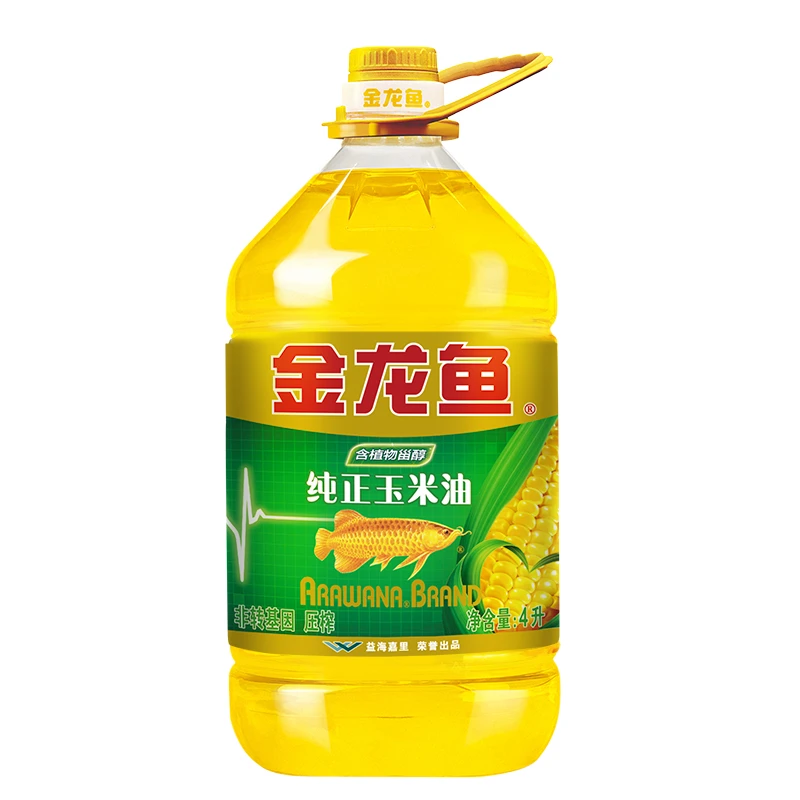 金龙鱼纯正玉米油4L非转基因炒菜压榨植物油食用油