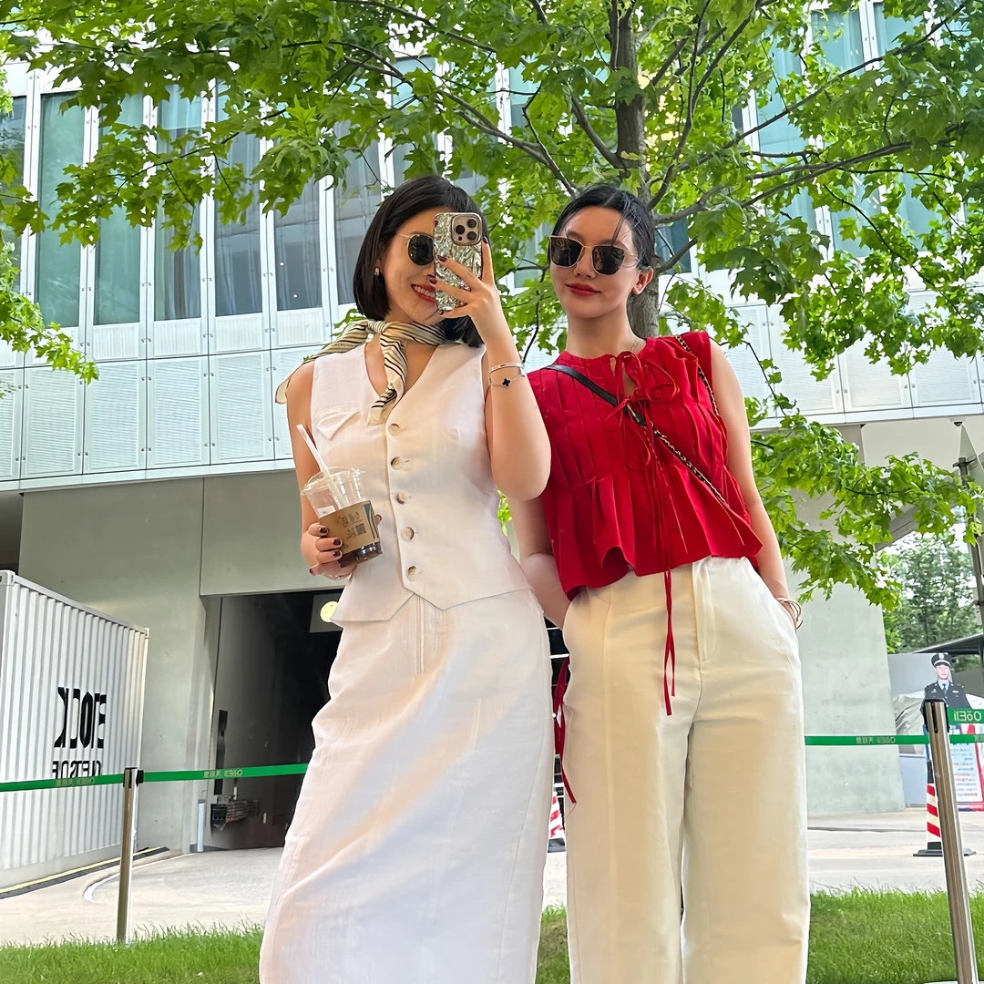 DIDI LAUREN“自由古巴”简约设计气质百搭款苎麻马甲上衣