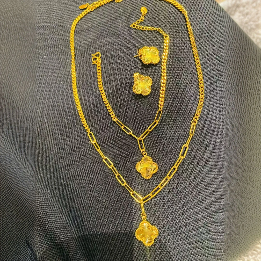 铜合金项链 铜合金项链  semfora四叶草项链