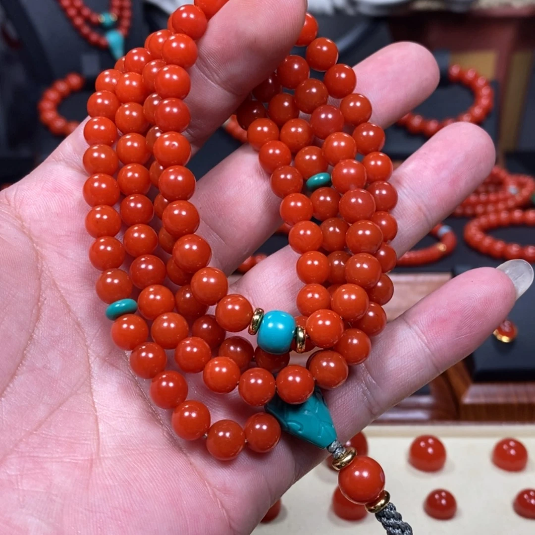 【闪购商品】南红玛瑙手串未镶嵌紫**羽