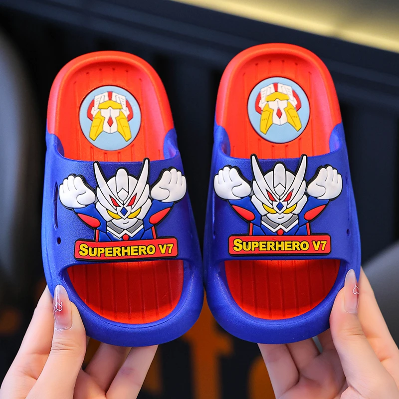 男孩儿童拖鞋夏季小学生居家日常软底防滑凉拖男童小孩家居卡通鞋