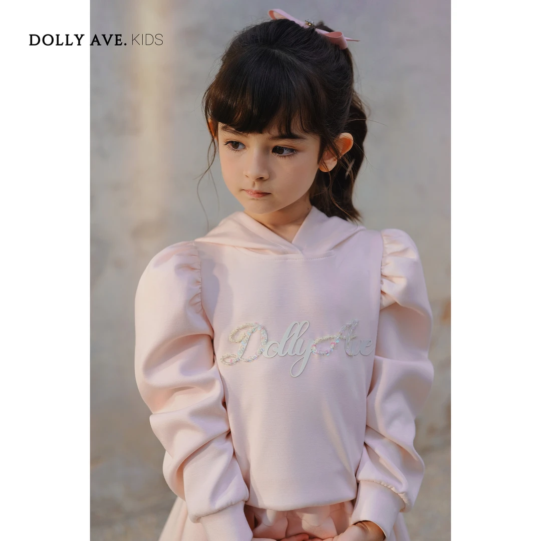 Dolly Ave 小糯 甜美女孩女童小香风运动长袖秋冬套装