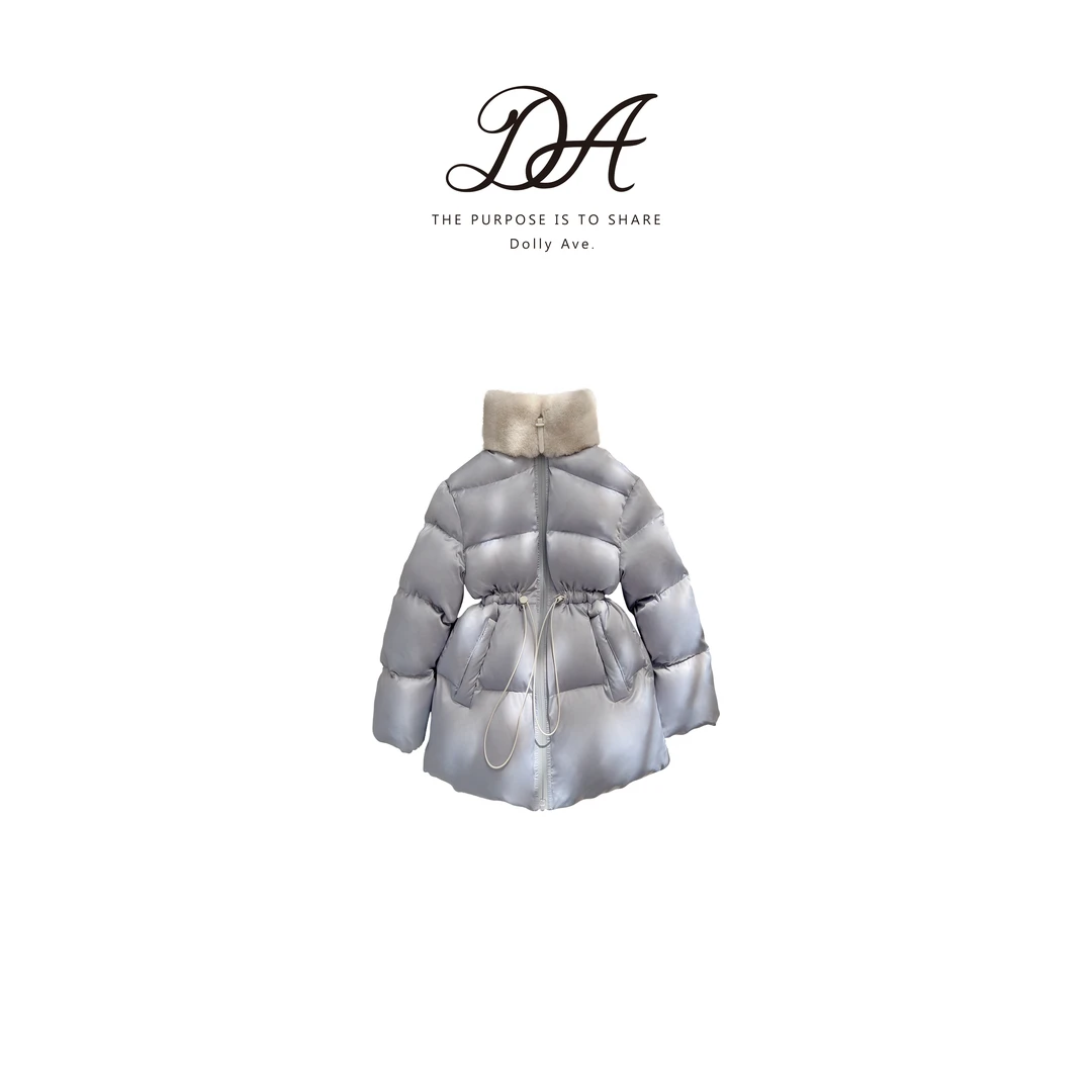 【现货】Dolly Ave 沁雅 气质90白鸭绒女童毛领轻奢冬季收腰羽绒服