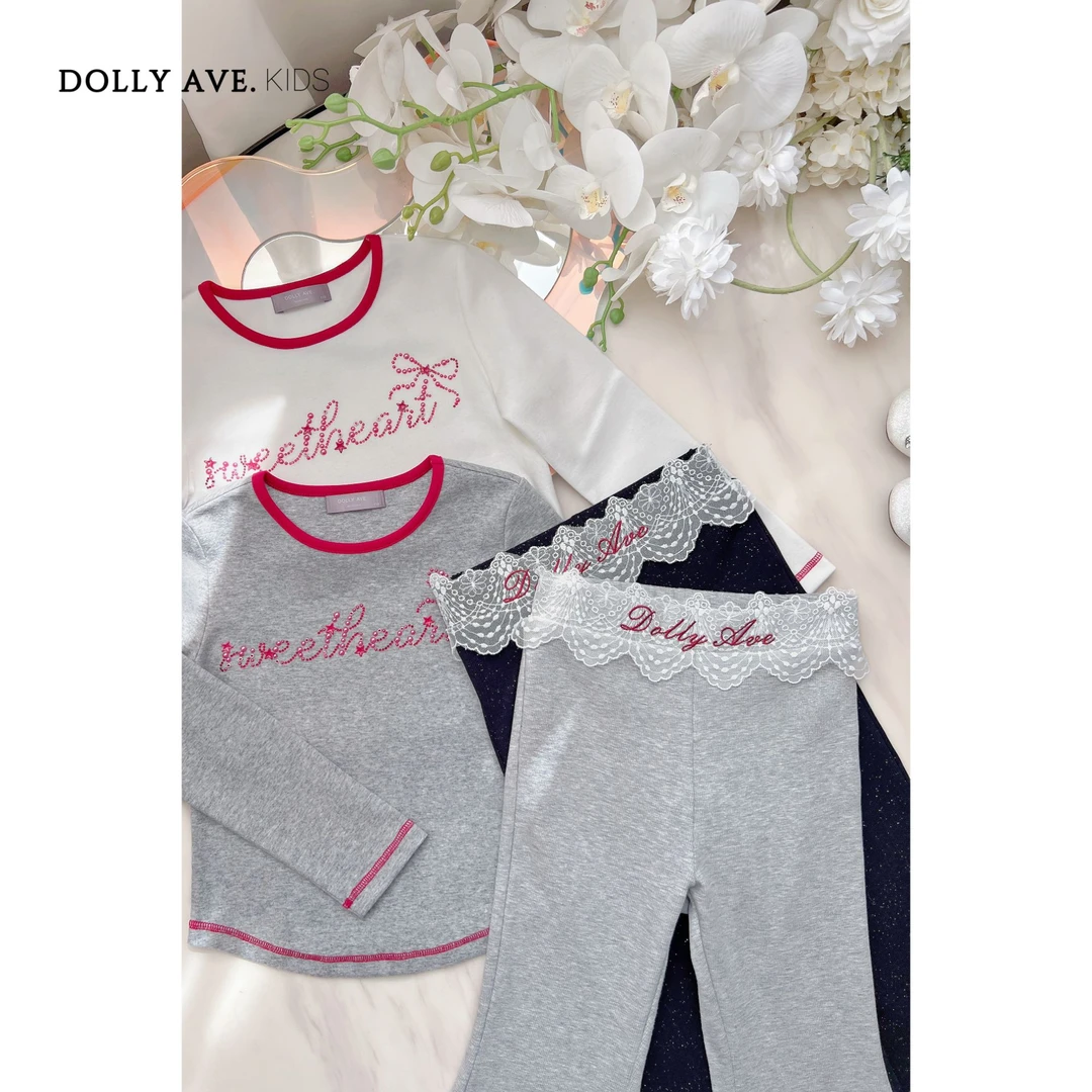 【现货】Dolly Ave 天丝莱赛尔上衣 高弹舒适百搭甜心撞色女童上衣