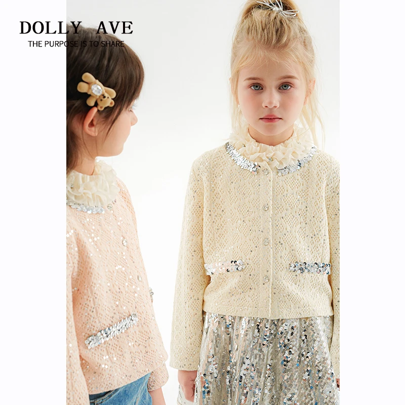 【现货】Dolly Ave 星慕 blingbling轻奢女童气质秋冬开衫