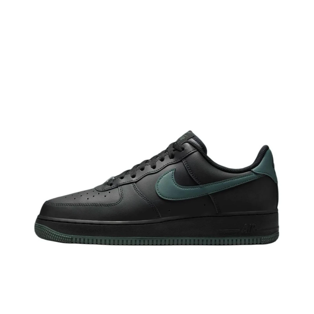 NIKE/耐克东万/Air Force 1 男款黑色绿勾低帮板鞋FJ4146-001