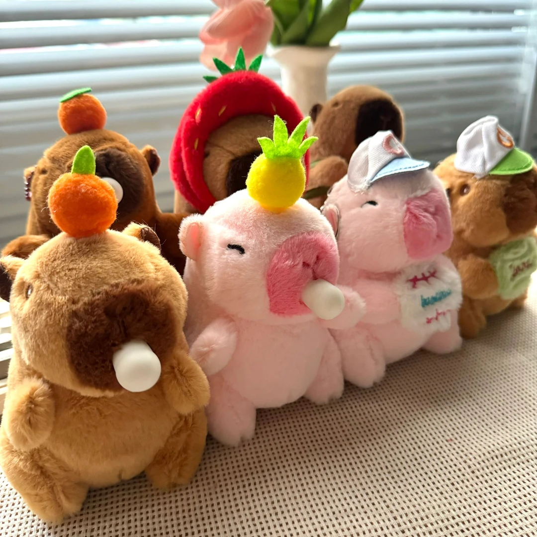 卡皮巴拉玩偶可爱包包挂件娃娃装饰公仔毛绒玩具送毕业礼物