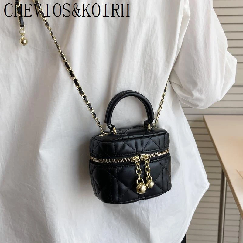CHEVIOS KOIRH手提小包包女春夏2025新款菱格链条包高级感洋气斜