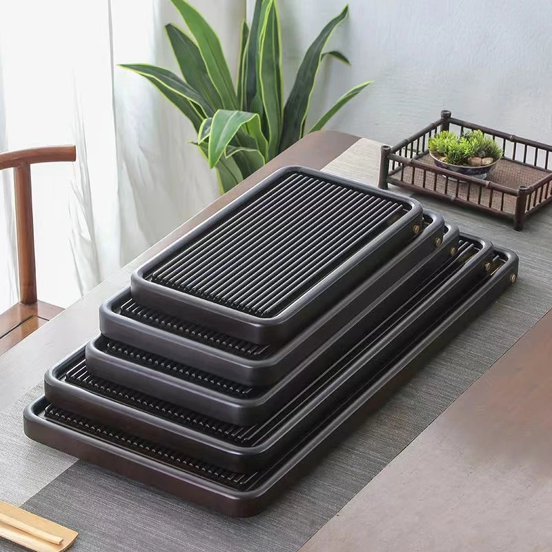 电木款整块实木茶盘家用新款功夫茶具实木茶台排水小型办公室轻奢