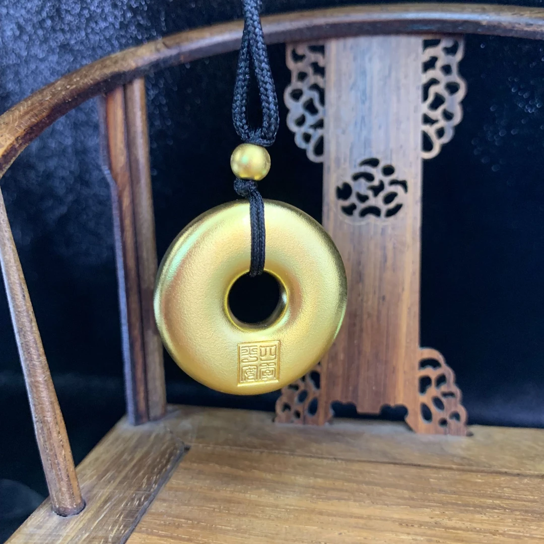 老金匠古法黄金足金吊坠
