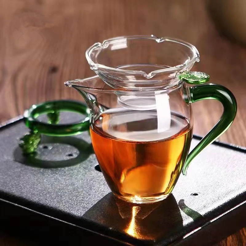 耐热玻璃公道杯手工创意透明公杯茶道杯高硼硅玻璃杯分茶器泡茶杯