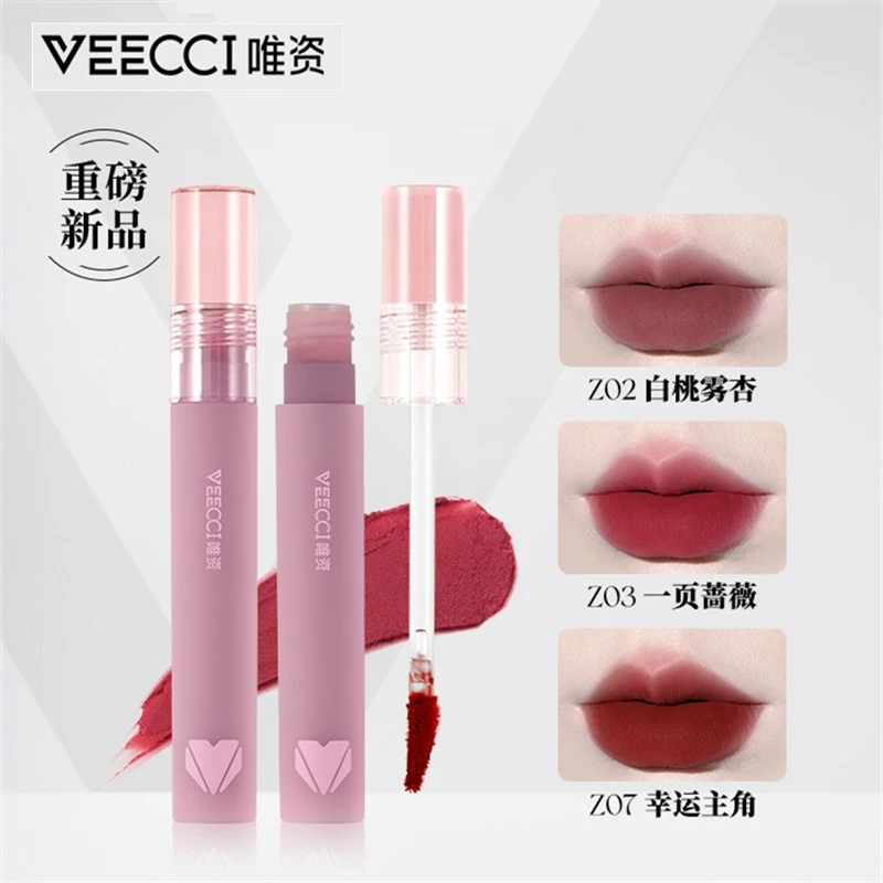 VEECCI唯资唇泥雾面哑光丝绒口红唇釉唇彩平价小众品牌柔雾秋冬