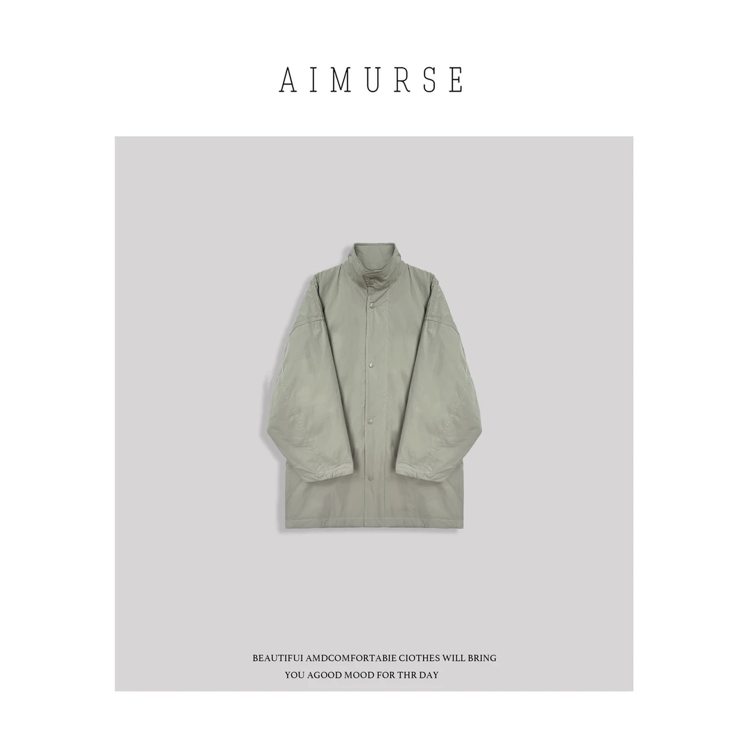 AIMURSE 小众设计师 冬季宽松大版保暖百搭棉衣外套 AM997