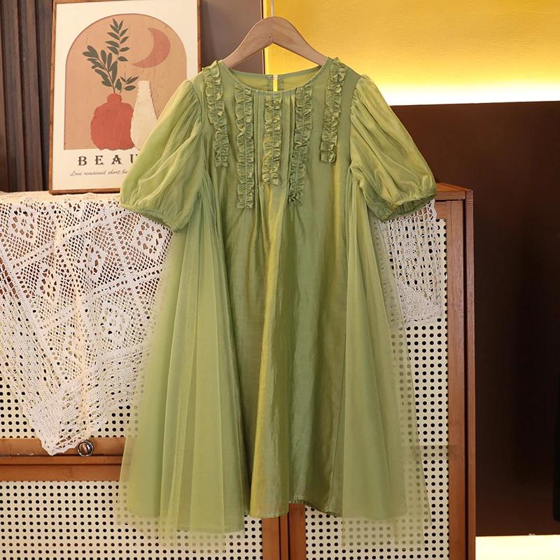 甜韩国夏装女童连衣裙20204新款时尚夏季气质甜美法式连衣裙子