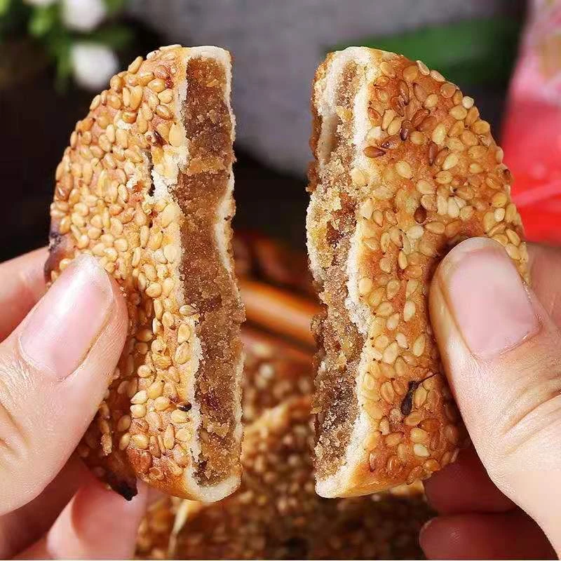 椒盐冰糖芝麻饼老式手工传统休闲零食小吃四川特产即食好吃独立