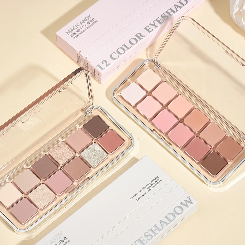 玛可安迪明眸持妆十二色眼影温柔雾感显色细腻服帖纯欲风日常百搭