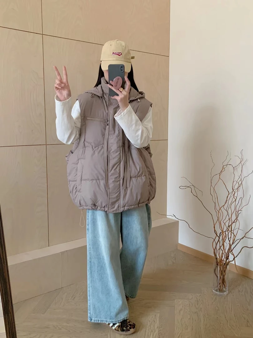 [处理]/大码冬季新款宽松舒适潮流休闲时尚保暖马甲（8802马甲）