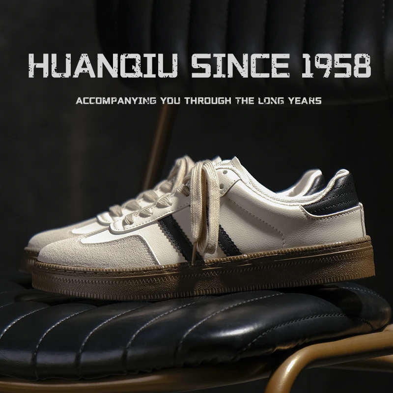 环球德训鞋男士2025新款夏季复古板鞋爆款低帮运动休闲轻便休闲鞋