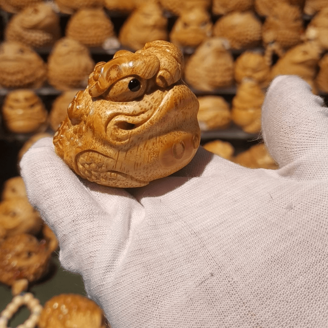 【闪购商品】竹雕金蟾摆件挂件