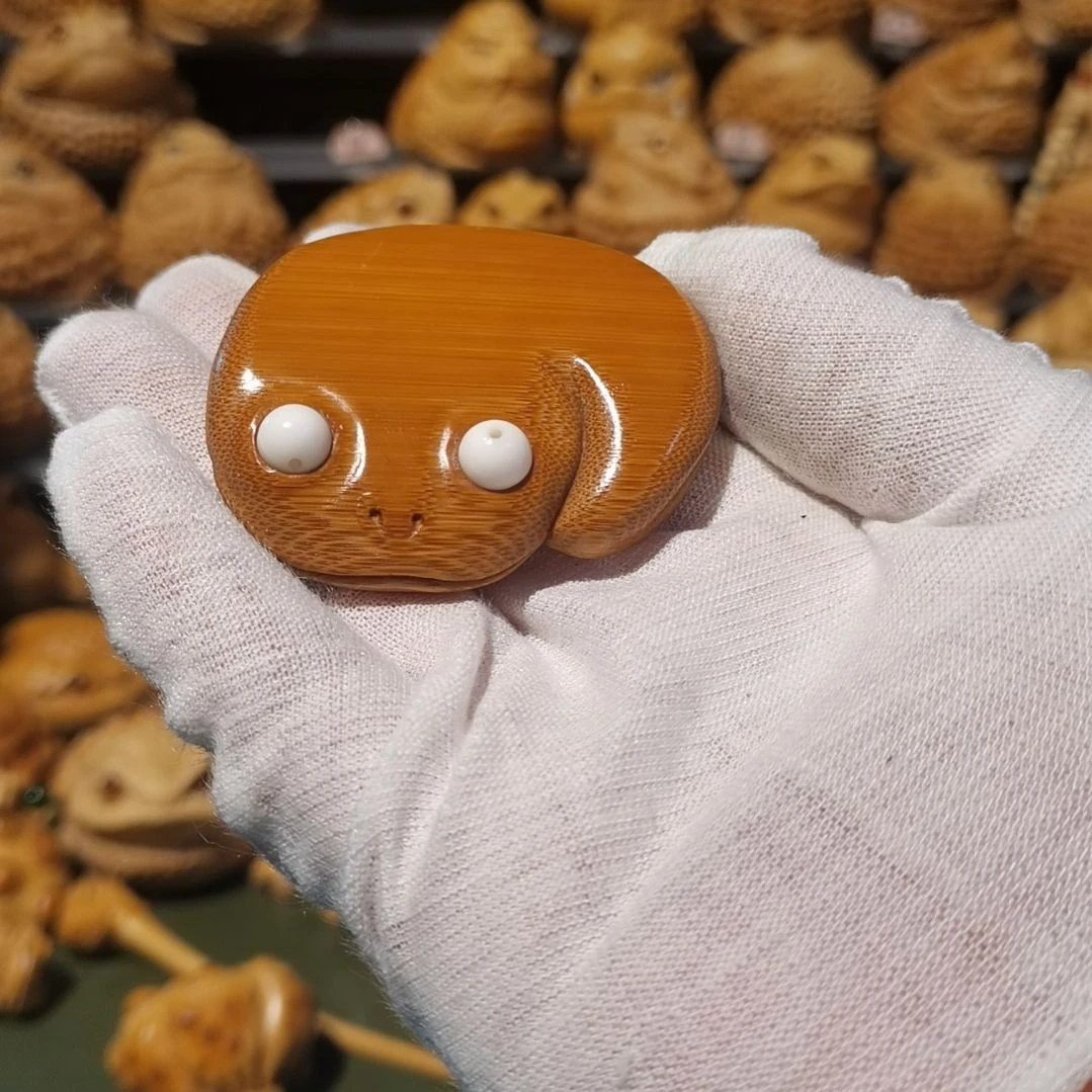 【闪购商品】竹雕金蟾摆件挂件