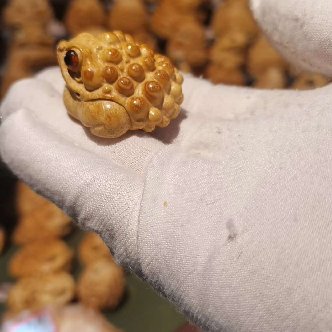 【闪购商品】竹雕金蟾摆件挂件