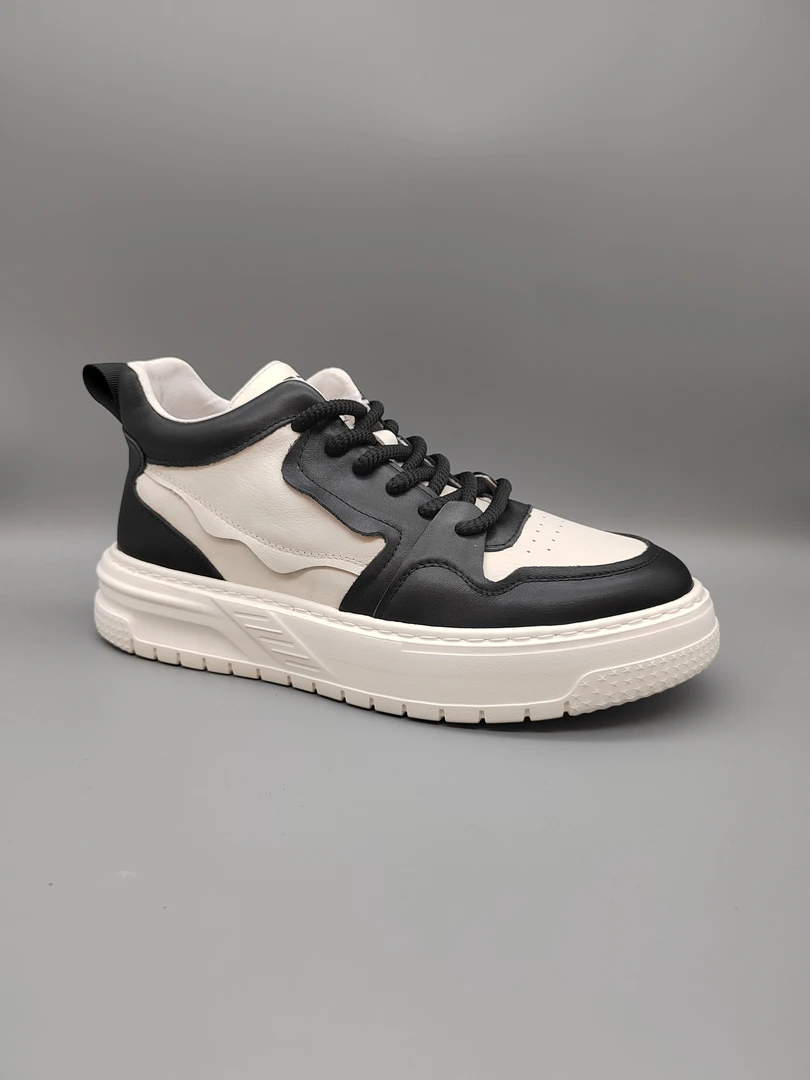 8037男士时尚休闲百搭透气真皮潮流潮鞋