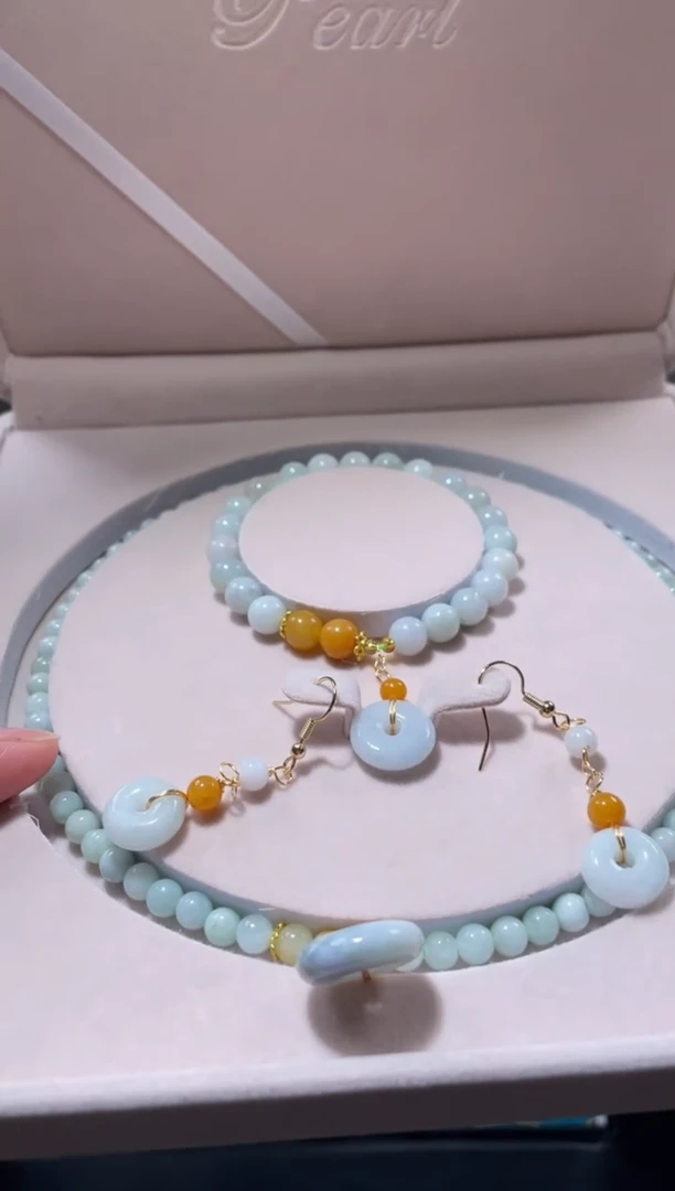 【闪购商品】翡翠颈饰未镶嵌 一套U-@@KSZQ010819