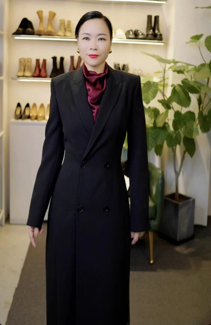 【豆豆精选】DODO显瘦气质V领大衣风衣中长款双排4扣外套