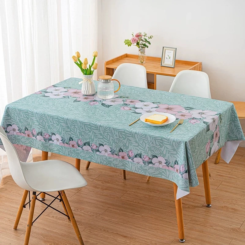 桌布防水防烫防油免洗长方形餐桌垫家用客厅茶几台布新款高级感