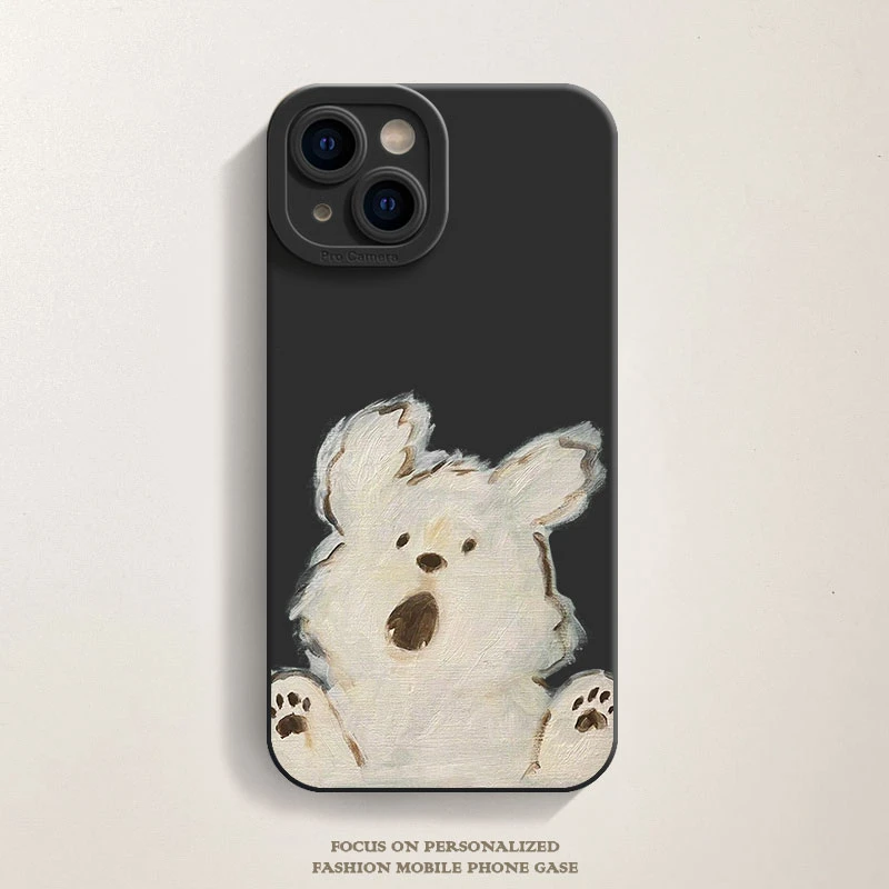 油画狗手机壳iPhone14苹果13promax小米13适用nova11华为mate50
