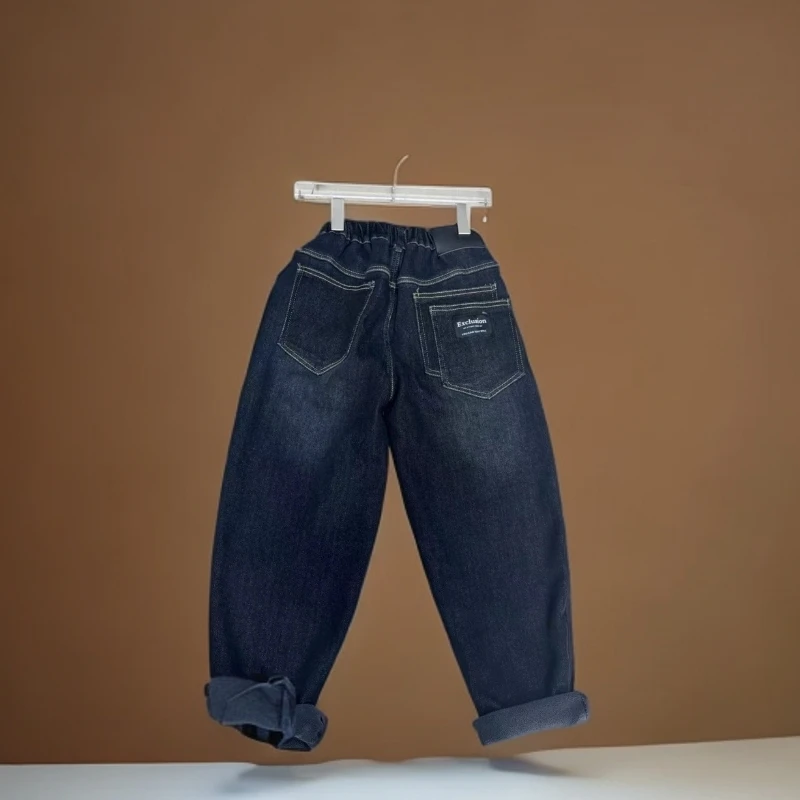 儿童时尚加厚牛仔裤