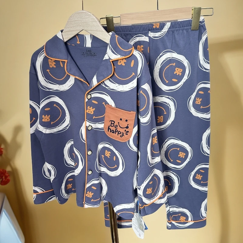 男童新款秋季时尚休闲长袖睡衣