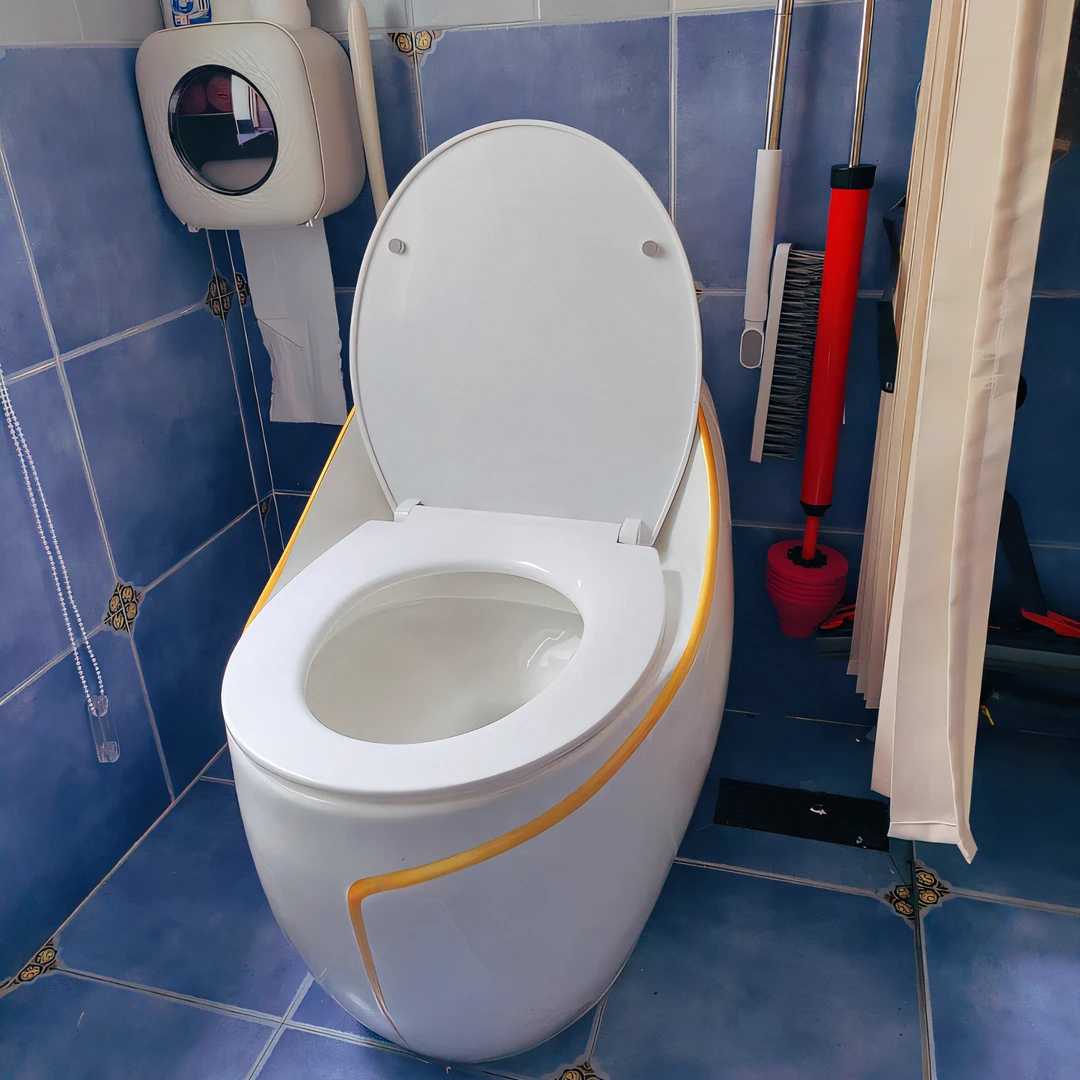 新款创意鸡蛋型彩色马桶轻奢黑灰绿色家用陶瓷虹吸式大口径现代