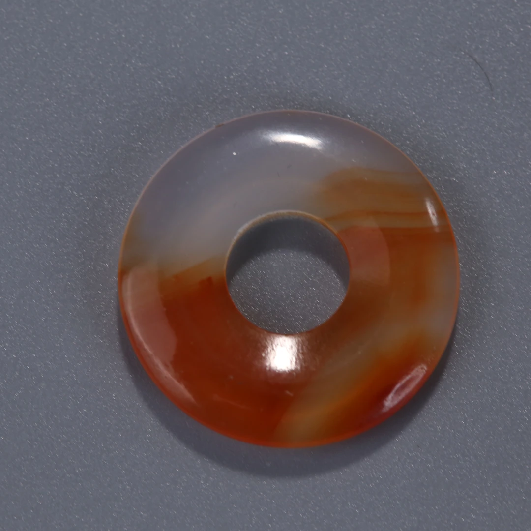 BAA230329416*【南京文物】清代老玛瑙平安扣284