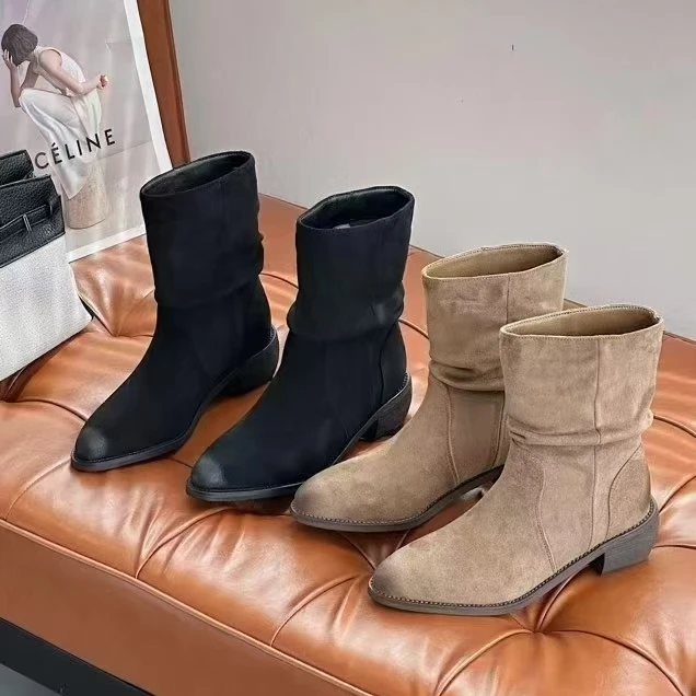 8789货号时装女短靴时尚休闲百搭