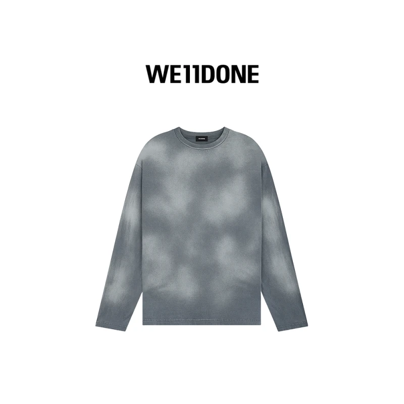 【甄选六折】WE11DONE男女同款复古个性宽松长袖T恤24-745