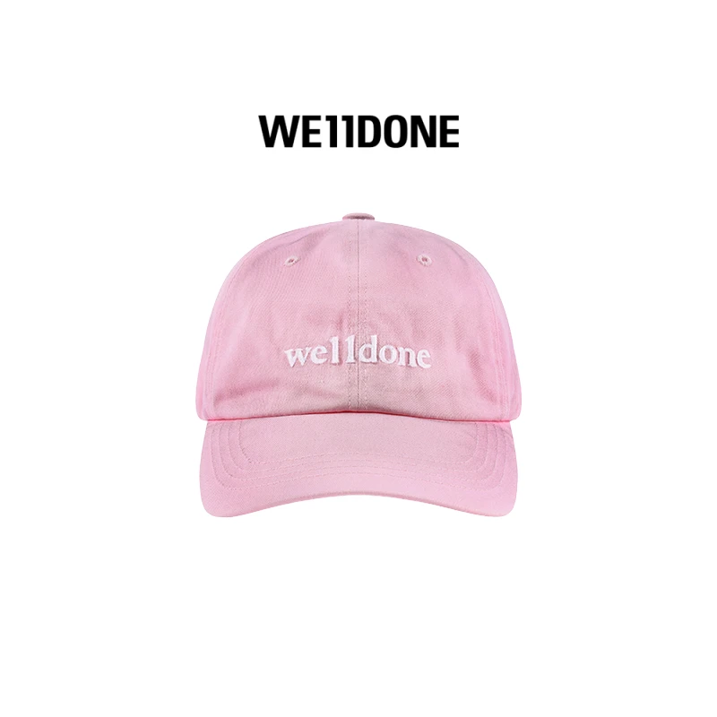 【秋冬新品】WE11DONE男女同款刺绣LOGO休闲百搭纯色棒球帽24-401