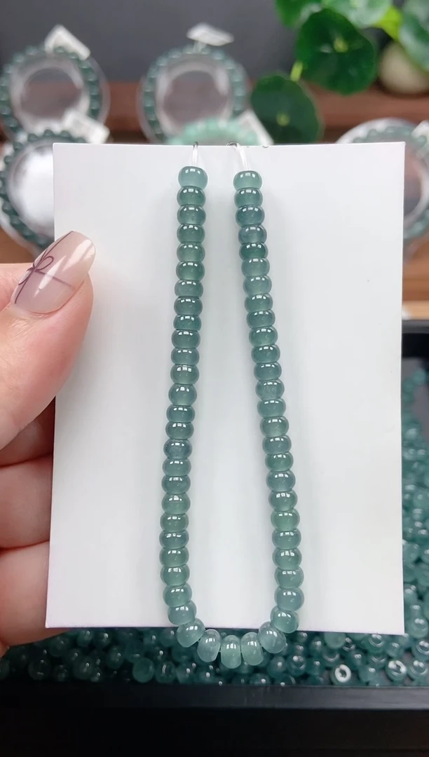 【闪购商品】翡翠手链未镶嵌多样性发货算盘珠55颗卡5