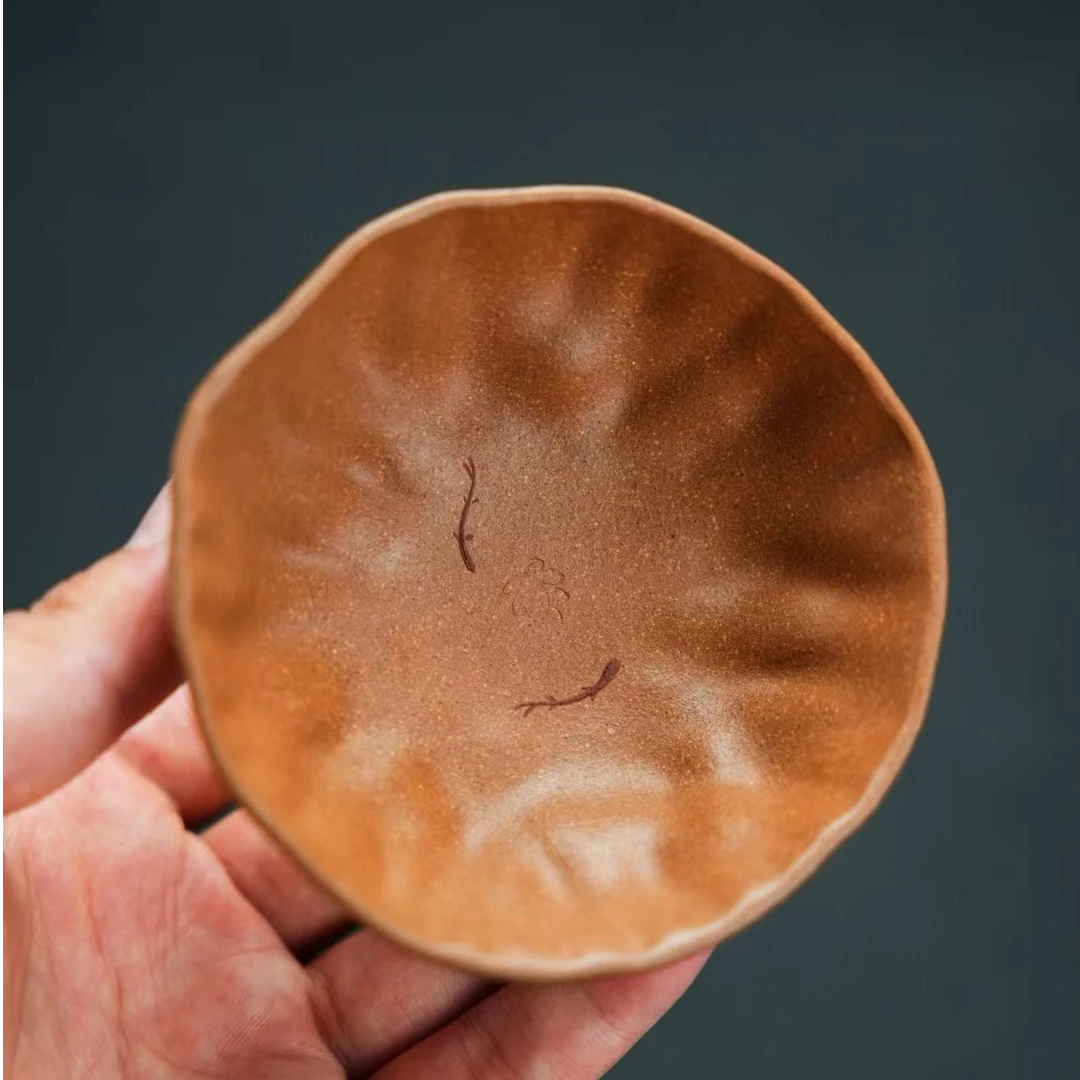 《双鱼·莲蓬杯》段泥手工精美主人杯子茶杯宜兴紫砂