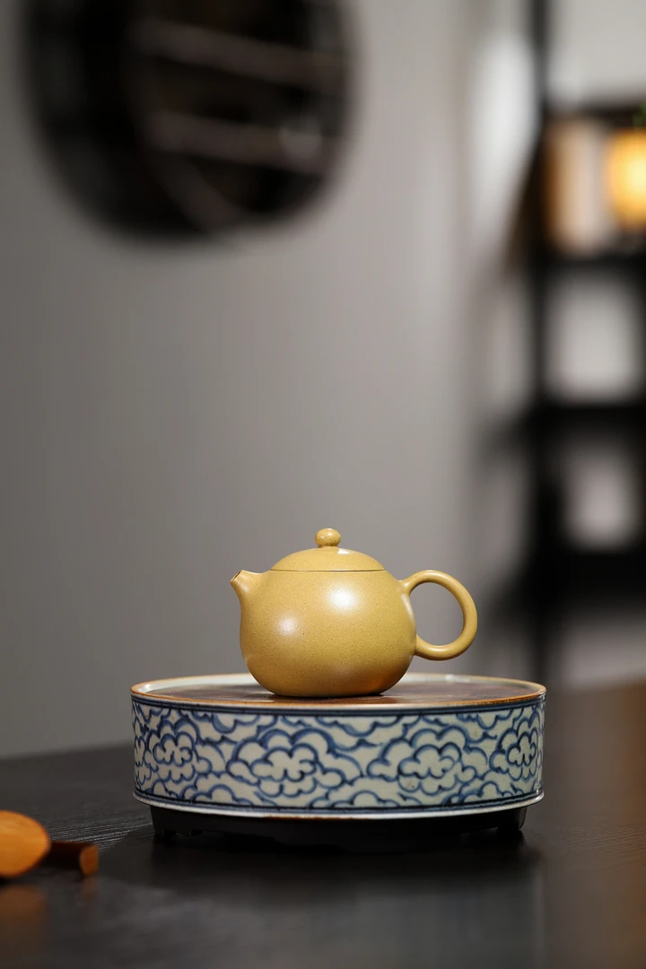 宜兴紫砂壶手工制作西施壶段泥茶壶手把壶80cc （入门）