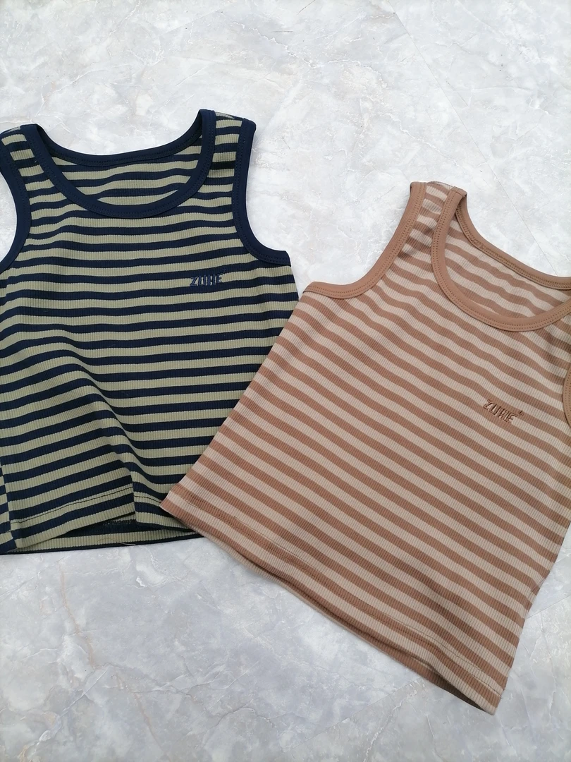 刺绣条纹背心89161