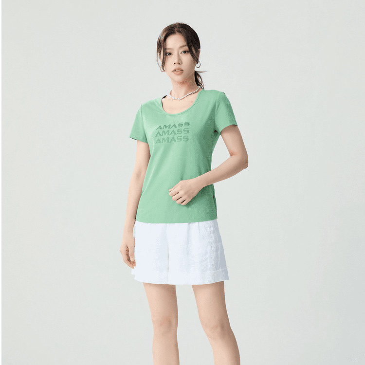 AMASS/阿玛施新款简约修身圆领百搭短袖T恤 5300989