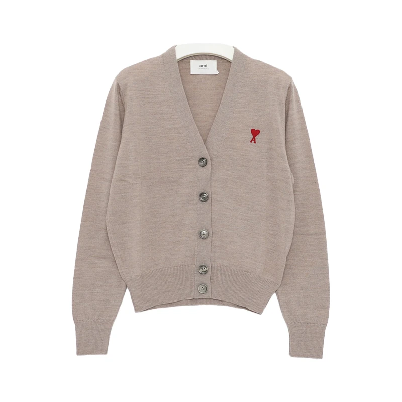 【保税仓 专柜3300】 AMI女士爱心针织毛衣开衫FKC111KN0025 271