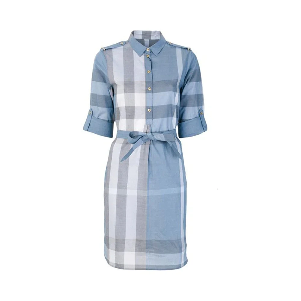 【预售 专柜7600】Burberry 女士格纹连衣裙80277091 003