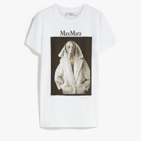 【预售 专柜3100】Max Mara 女士威玛猎犬时尚短袖T恤 Valido